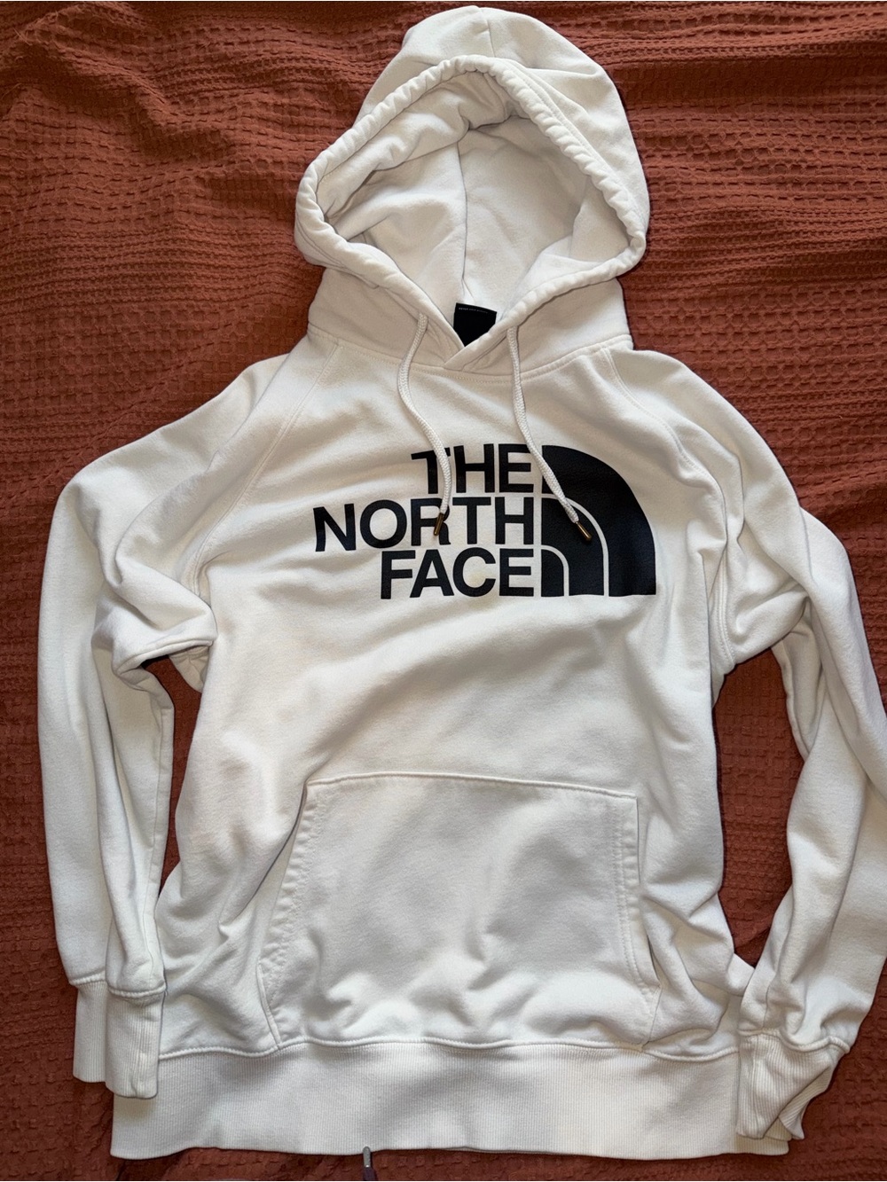 The North Face White Logo Hoodie Sweater